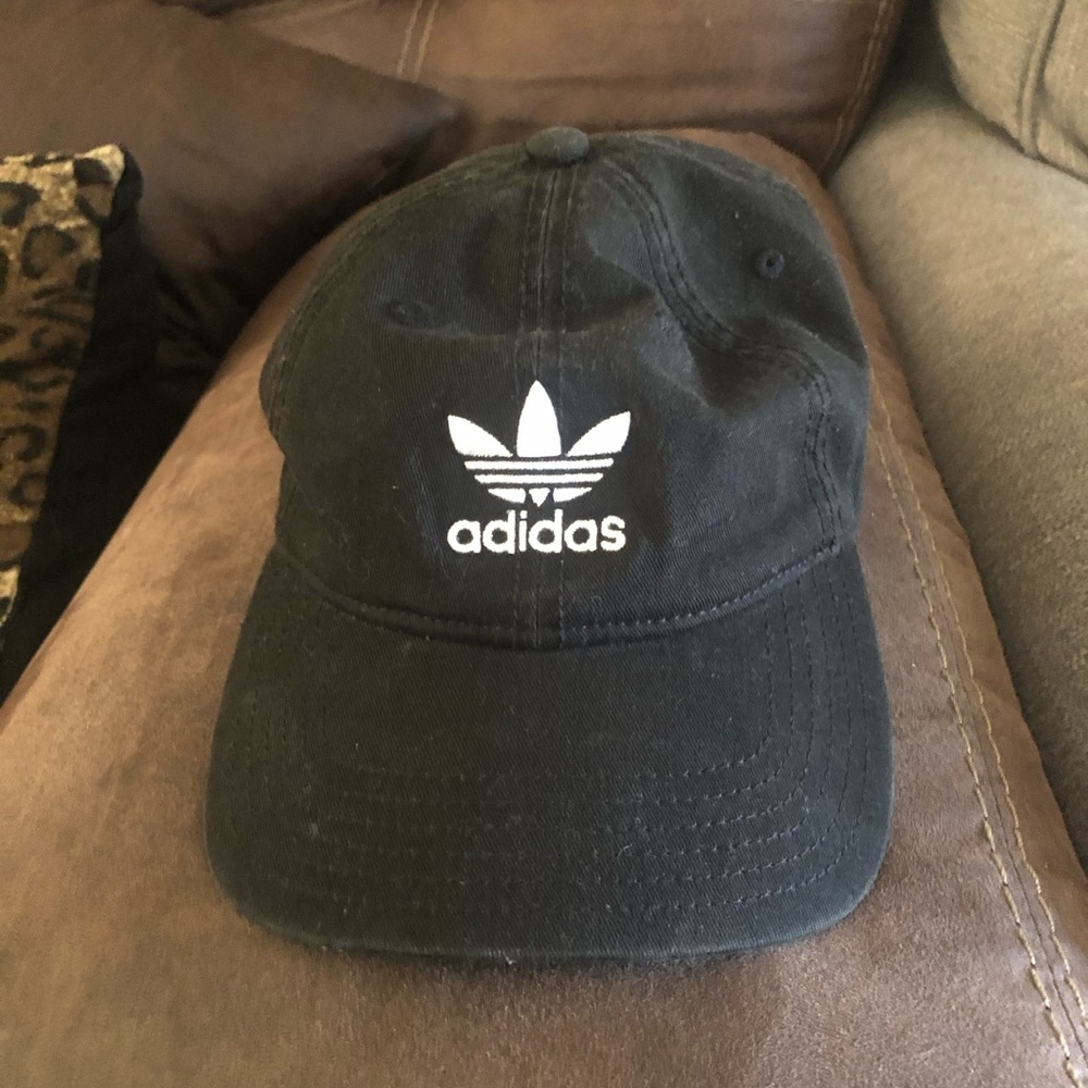 Adidas black dad hat